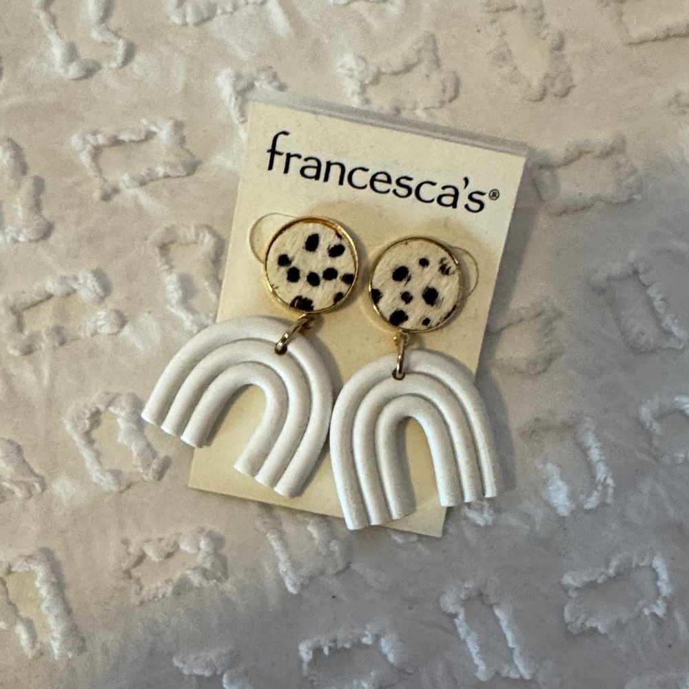 Francesca's Ivory and Silver Earrings